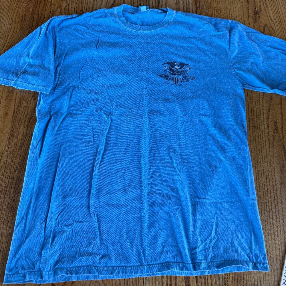 Crazy Shirts - Built on Liberty and Freedom - Blue Hawaii Dyed - Tshirt